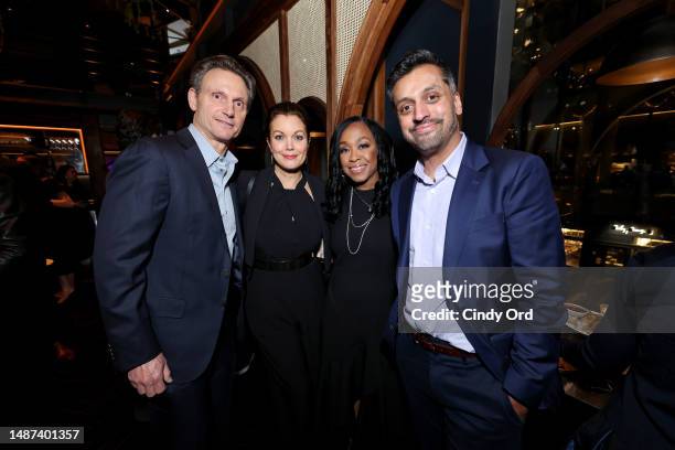 Tony Goldwyn, Bellamy Young, Shonda Rhimes, and Wajahat Ali attend the BAFTA Honours Shonda Rhimes Presented By Netflix, Delta Air Lines, And Virgin...