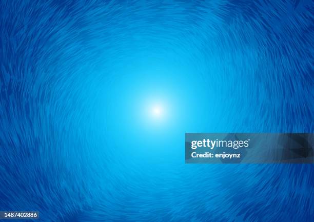 blue abstract underwater light background - below stock illustrations