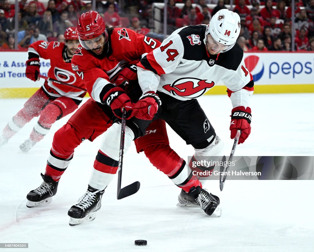 New Jersey Devils v Carolina Hurricanes - Game One