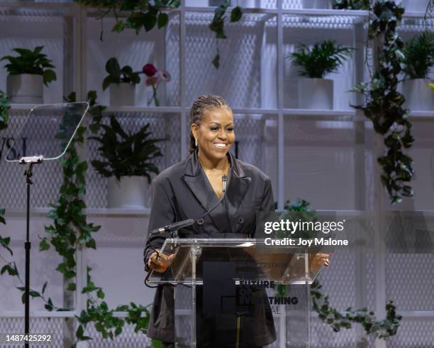 Michelle Obama speaks at 2023 WSJ's Future Of Everything Festival at Spring Studios on May 03, 2023 in New York City.