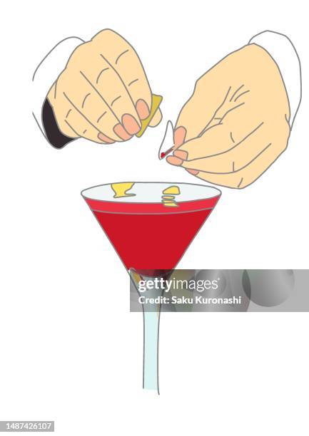 cocktail - rum stock illustrations