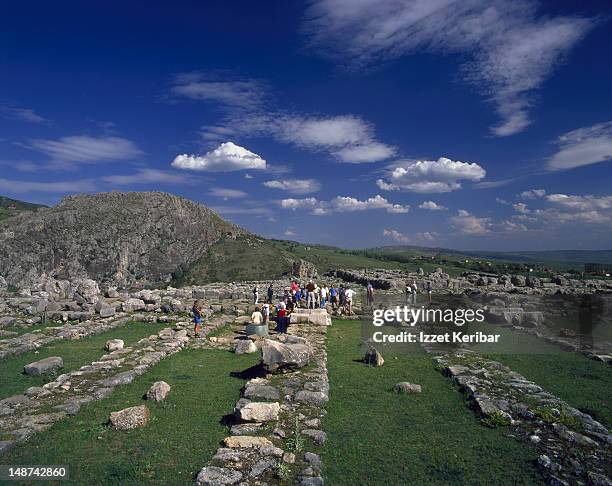 hattusha ancient hittite site. - corum province stock pictures, royalty-free photos & images