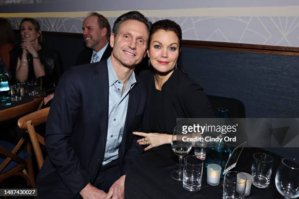 Tony Goldwyn and Bellamy Young attend the BAFTA Honours Shonda Rhimes Presented By Netflix, Delta Air Lines, And Virgin Atlantic at the Midnight...