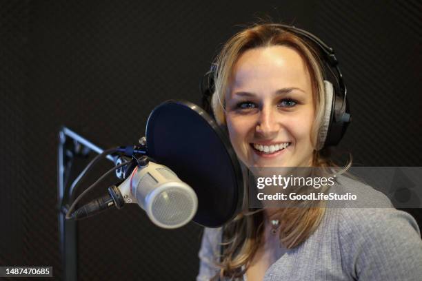 on air - voice acting stock pictures, royalty-free photos & images
