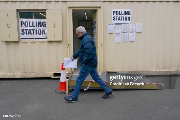Voting begins as people go to the polls in the local elections on May 04, 2023 in Middlesbrough, England. This year’s local elections are being held...