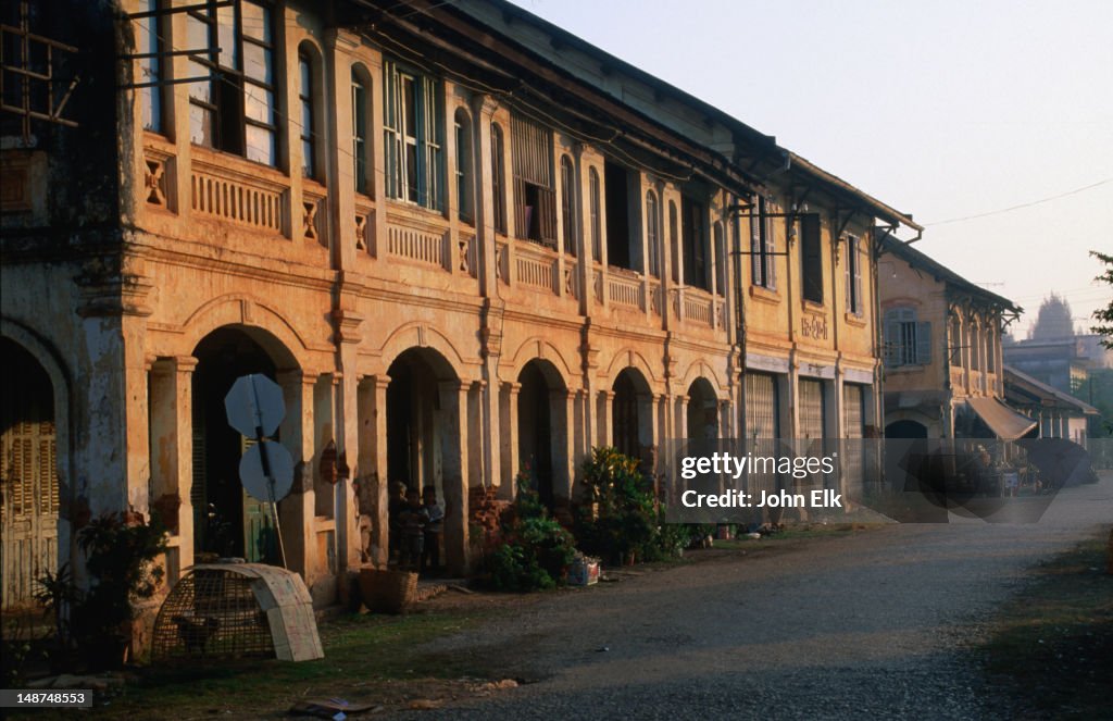 French colonial architecture in Si Muang.