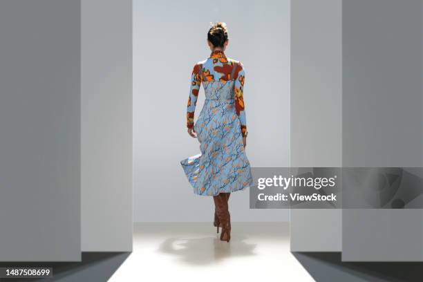 Current Back Model 697 A View Of Models Back Runway Stock Photos, High-Res Pictures, and ...