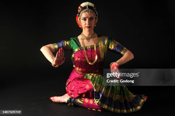 Bharata Natyam dancer in Paris, France.