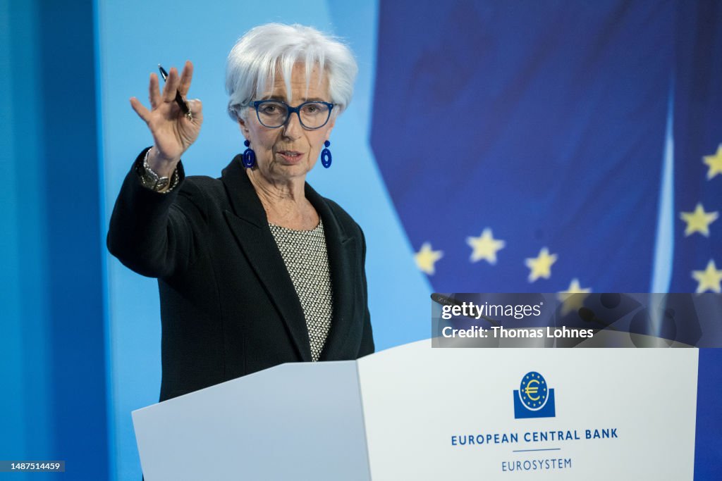 European Central Bank Holds Monthly Press Conference