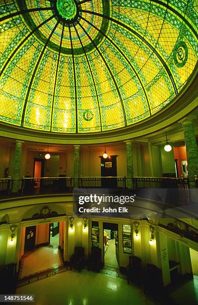 dome of pacific county courthouse. - south bend indiana stock pictures, royalty-free photos & images