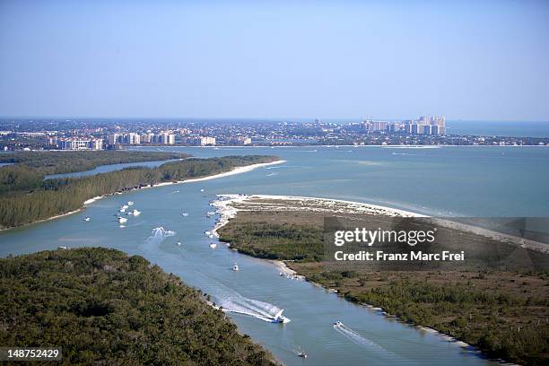 overview of marco island. - marco island 個照片及圖片檔