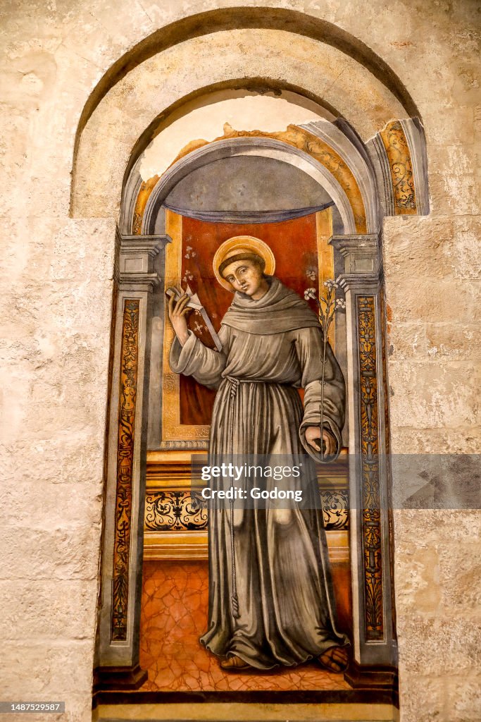 Dominican Monk Routine Fresco depicting a Dominican monk in Bari, Italy. News Photo - Getty Images