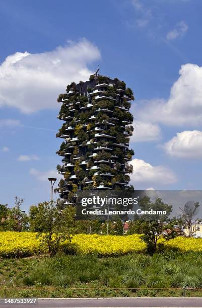 Bosco Verticale, residential towers designed by architect Stefano Boeri, Milan, May 4, 2023.