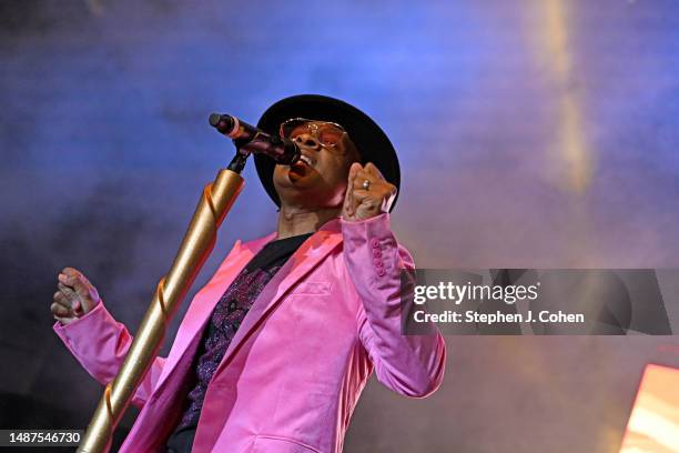 Stokely performs at Norton Healthcare Sports & Learning Center during the Louisville Urban League Derby Gala on May 03, 2023 in Louisville, Kentucky.