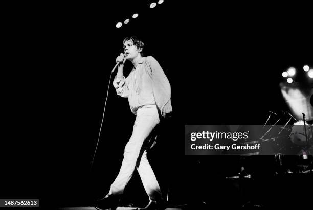 American Rock and Pop musician David Johansen performs onstage at the Palladium, New York, New York, August 20, 1979.