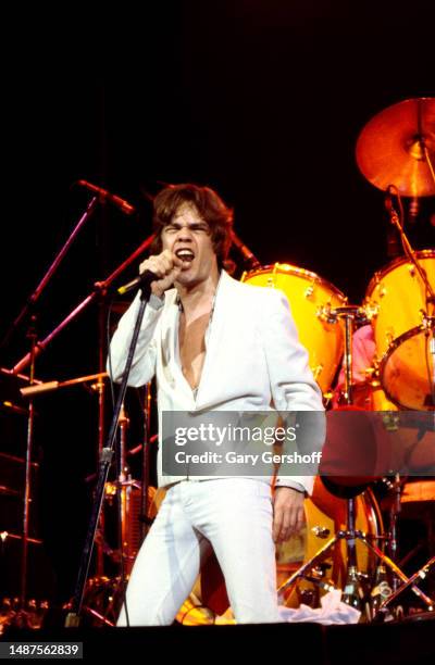 American Rock and Pop musician David Johansen performs onstage at the Palladium, New York, New York, August 20, 1979.