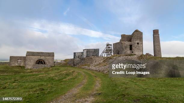 Track up to Magpie Mine which was the last working lead mine in the Peak District.