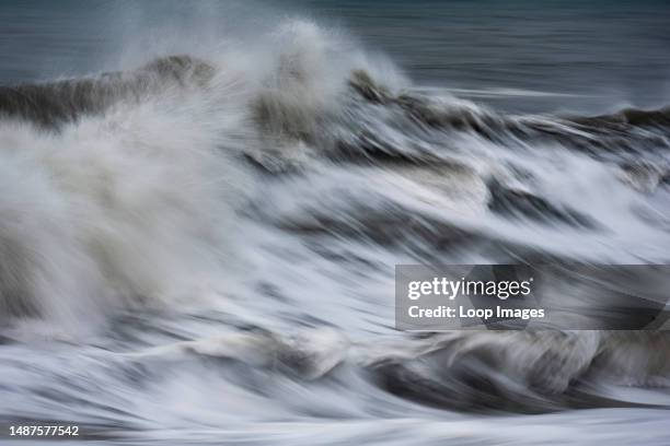 Abstract image of breaking waves.