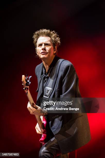 John Taylor of Duran Duran performs at First Direct Arena on May 04, 2023 in Leeds, England.