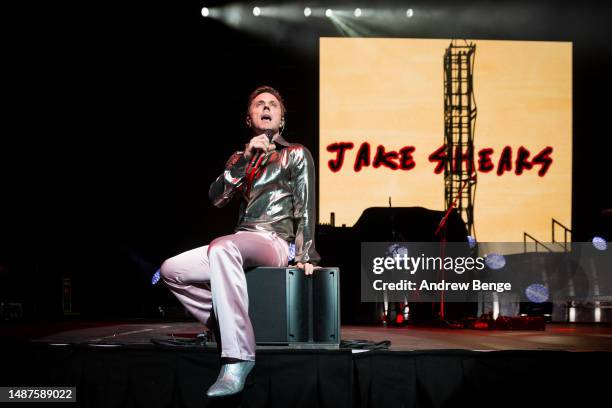 Jake Shears performs at First Direct Arena on May 04, 2023 in Leeds, England.