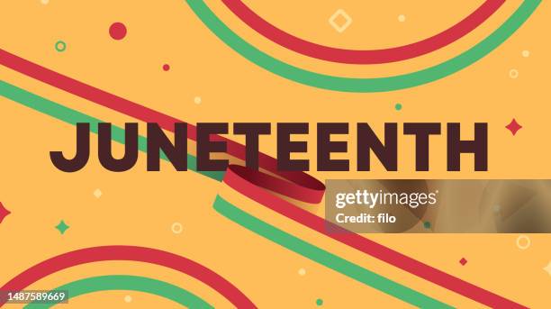 juneteenth freedom day background - juneteenth stock illustrations