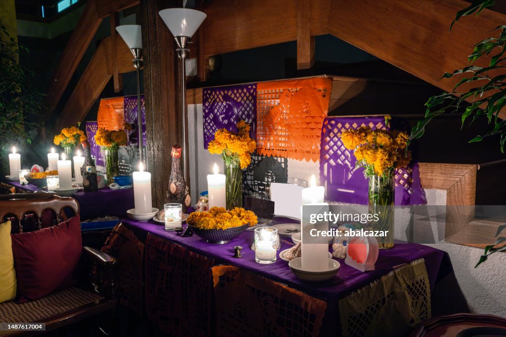 Day of de Dead offering at home