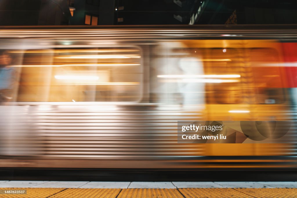 A Train Sped By In The Evening
