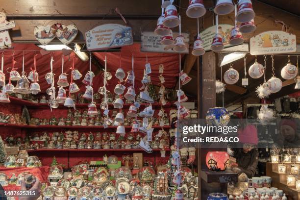 Via Bastioni street, Christmas markets, Brunico, Trentino Alto Adige, Italy, Europe.