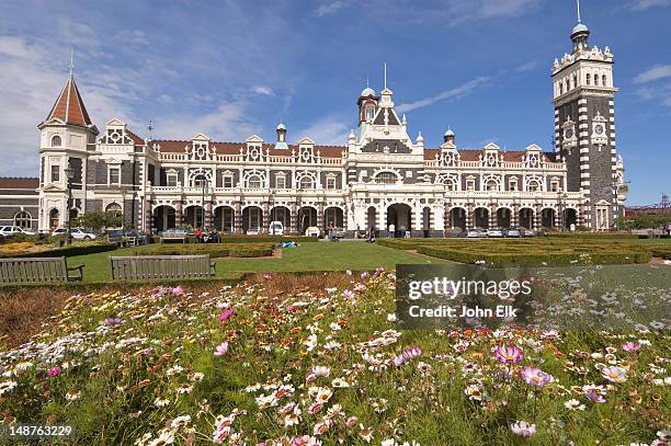 railway station. - dunedin stock pictures, royalty-free photos & images