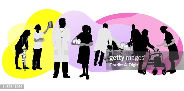 Medical Personnel Pastel Blobs Medical Personnel Pastel Blobs