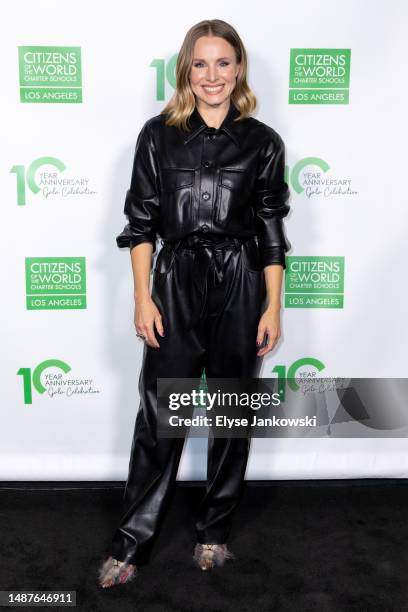 May 4: Kristen Bell attends the Citizens Of The World Charter Schools Gala at Paramount Studios on May 4, 2023 in Los Angeles, California.