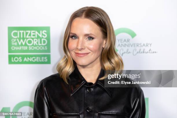 May 4: Kristen Bell attends the Citizens Of The World Charter Schools Gala at Paramount Studios on May 4, 2023 in Los Angeles, California.