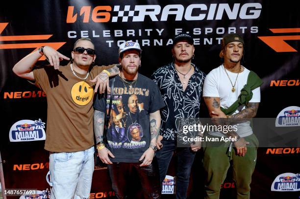 Attends the N16 Racing Celebrity E-Sports Tournament at the Red Bull Fan Zone on May 04, 2023 in Miami, Florida.