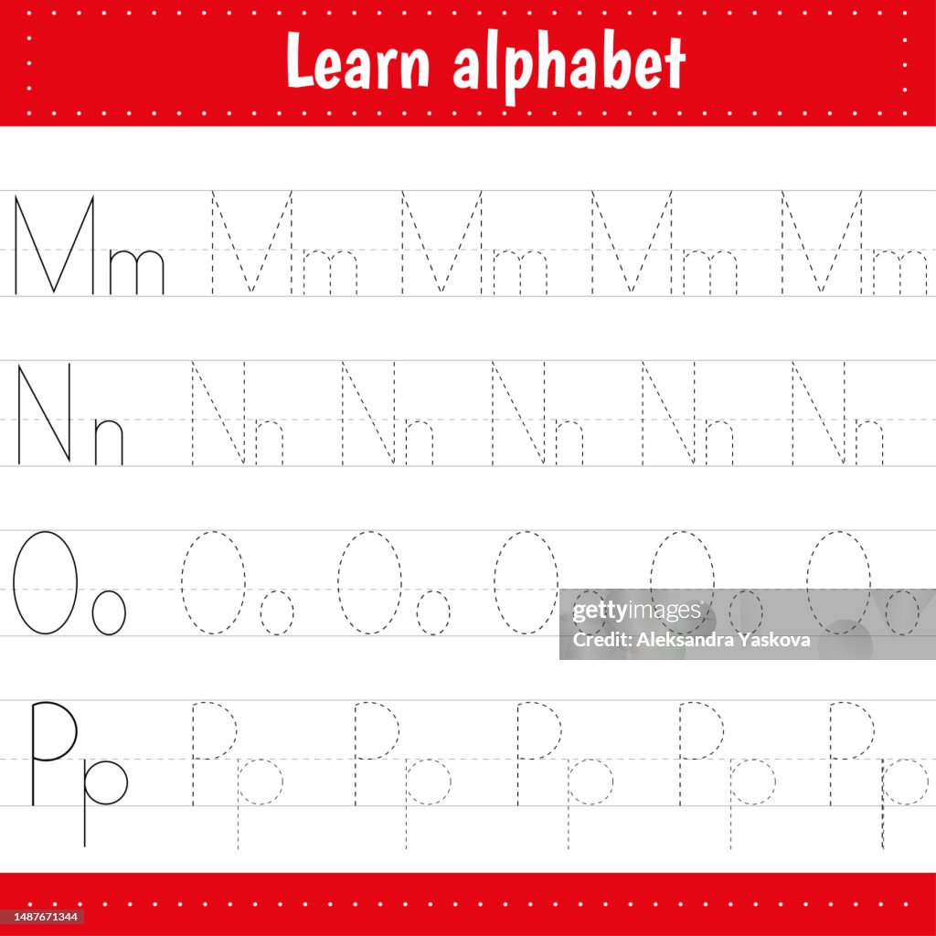 Fu Tracing Writing Letters Tracing Page Practice Sheet Worksheet For Kids Learn ...