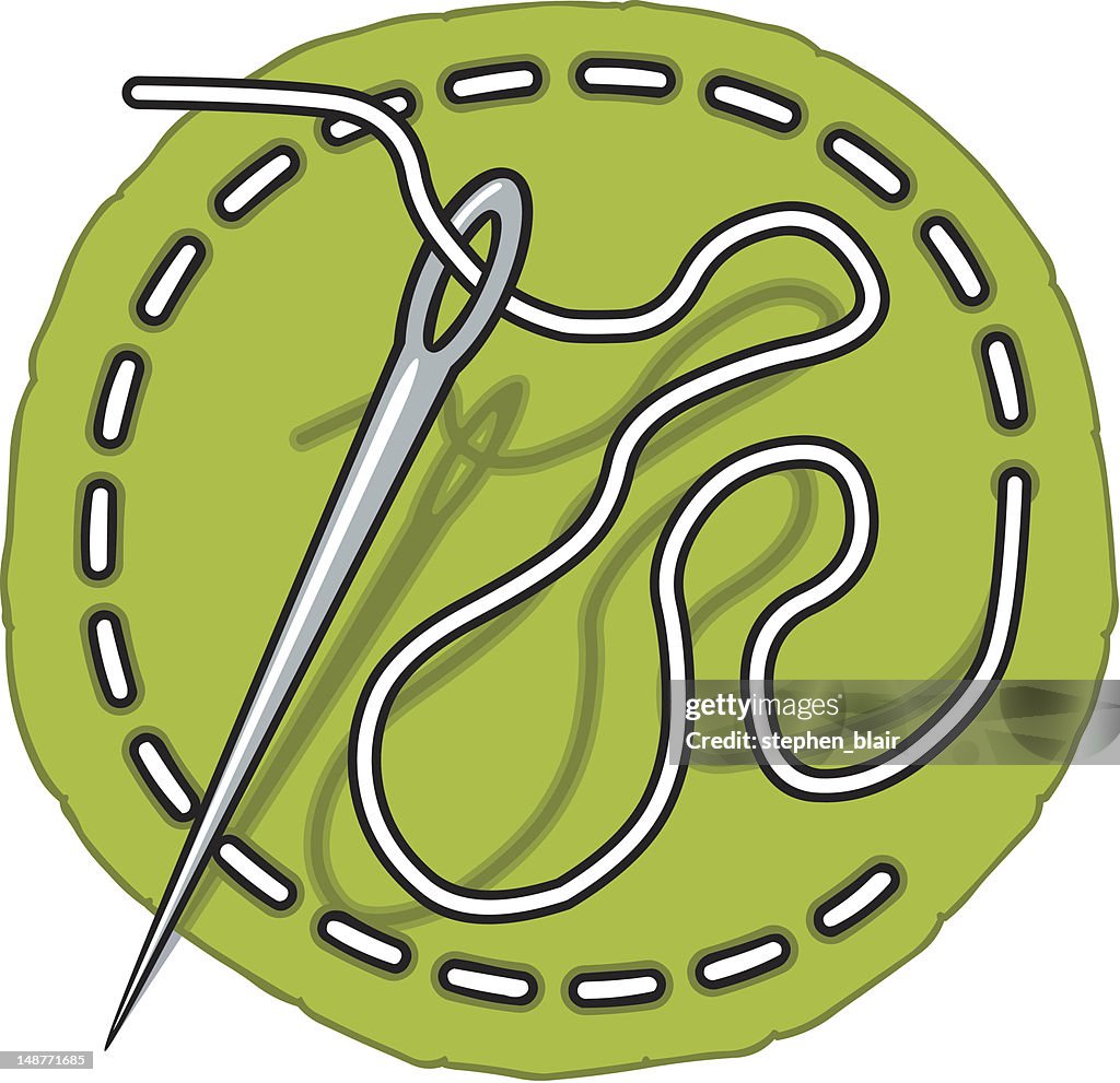 Cartoon Sewing Needle High-Res Vector Graphic - Getty Images