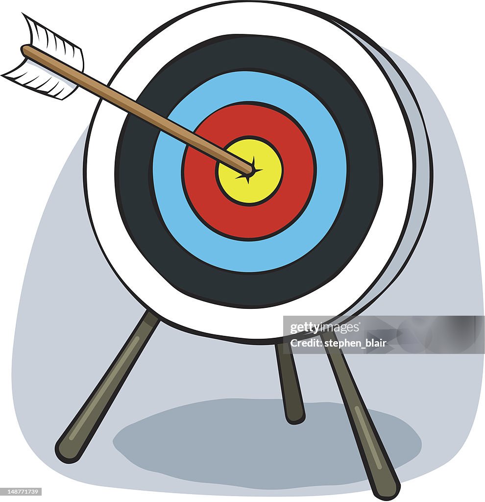 Cartoon Archery Target High-Res Vector Graphic - Getty Images