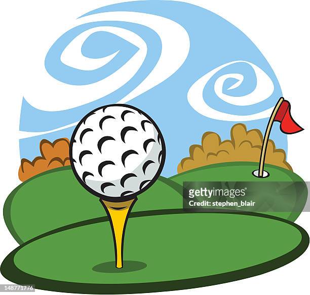 Cartoon Golf Tee High-Res Vector Graphic - Getty Images