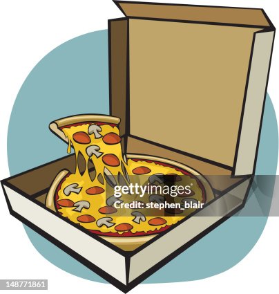 Cartoon Takeaway Pizza Cartoon Takeaway Pizza