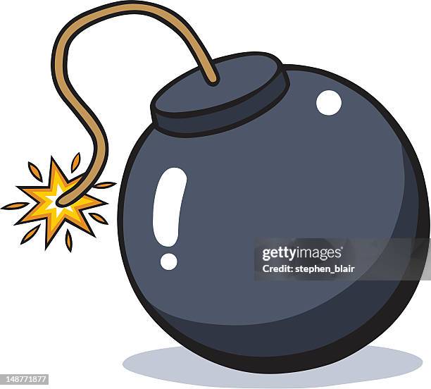 cartoon time bomb - fuse stock illustrations