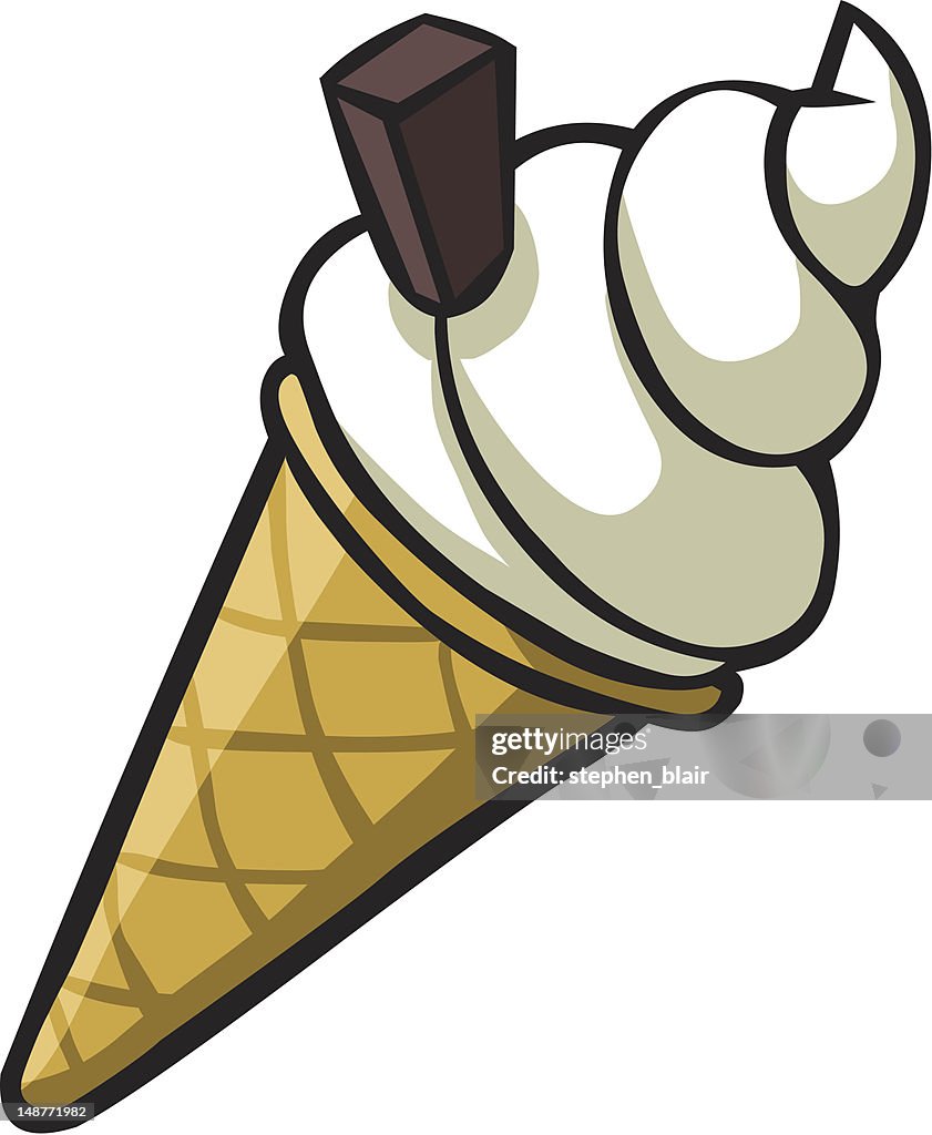 Cartoon Ice Cream Cone High-Res Vector Graphic - Getty Images
