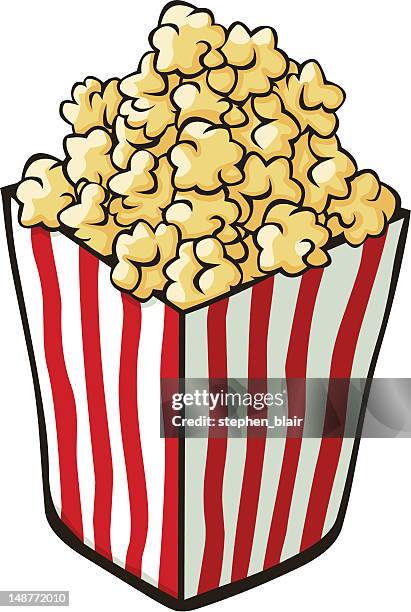 comic popcorn - popcorn stock-grafiken, -clipart, -cartoons und -symbole