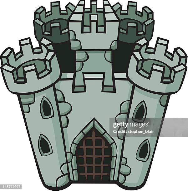 cartoon castle - blair castle stock illustrations