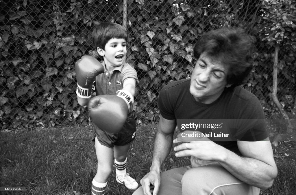 Sylvester Stallone and Sage Stallone