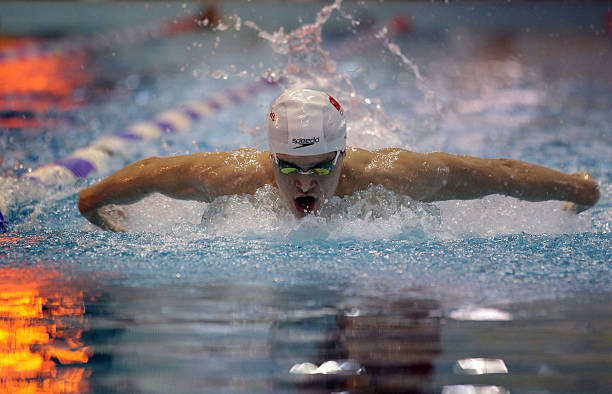 GBR: Chinese Olympic Swimming Team Train In Bath