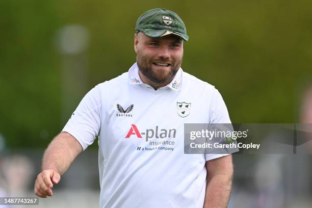 Joe Leach of Worcestershire during the LV= Insurance County Championship Division 2 match between Worcestershire and Sussex at New Road on May 05,...