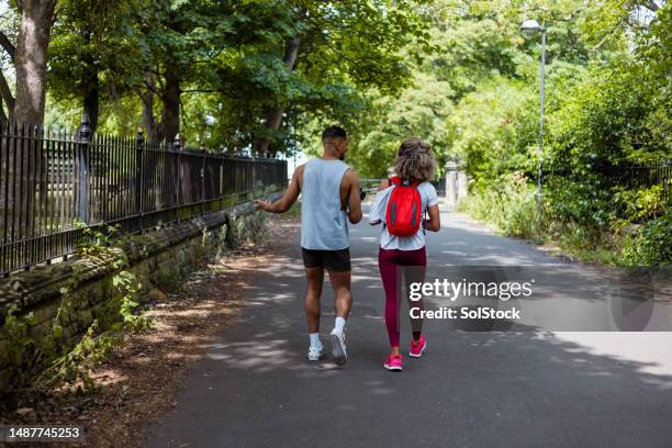 heading home after a successful sports training session - summer heading stock pictures, royalty-free photos & images