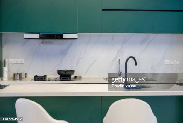 kitchen cabinets - impianto domestico foto e immagini stock