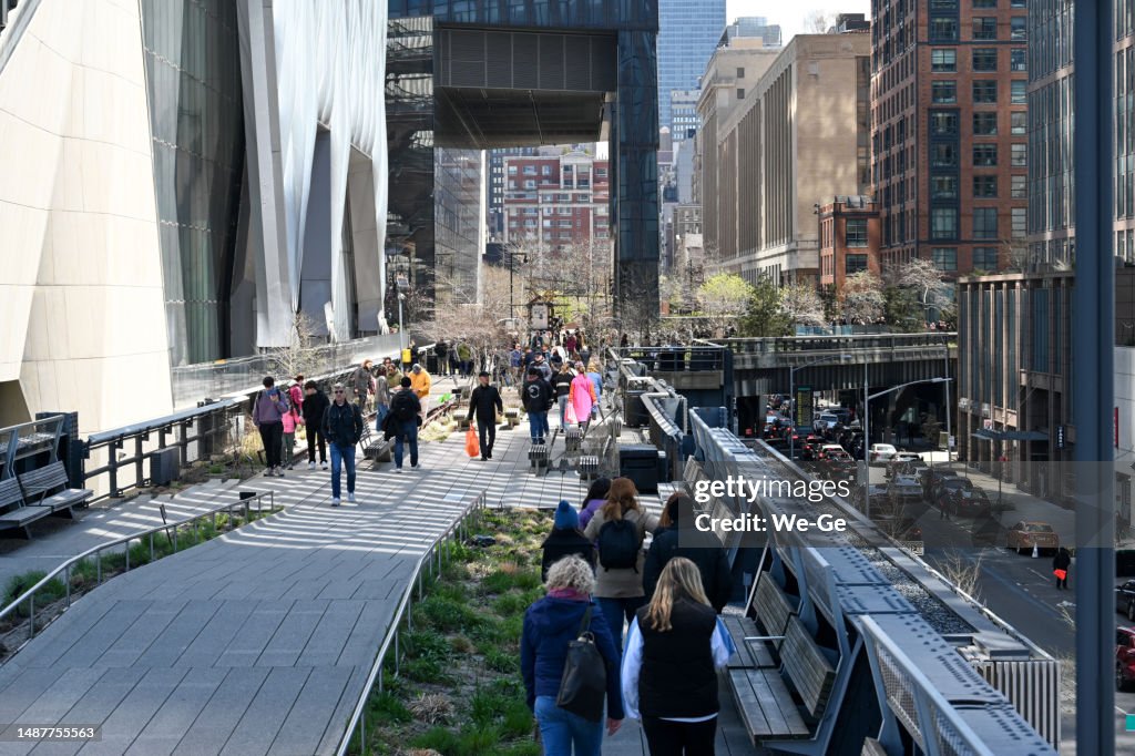 The High Line Park Manhattan New York City.