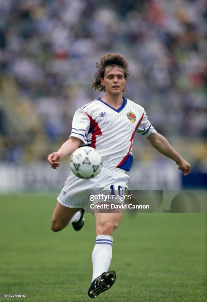 Dragan Stojkovic Yugoslavia v Colombia 1990 FIFA World Cup