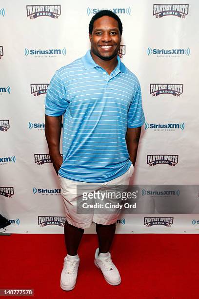 Maurice Jones-Drew of The Jacksonville Jaguars attends Sirius XM Annual Celebrity Fantasy Football Draft at Hard Rock Cafe New York on July 19, 2012...